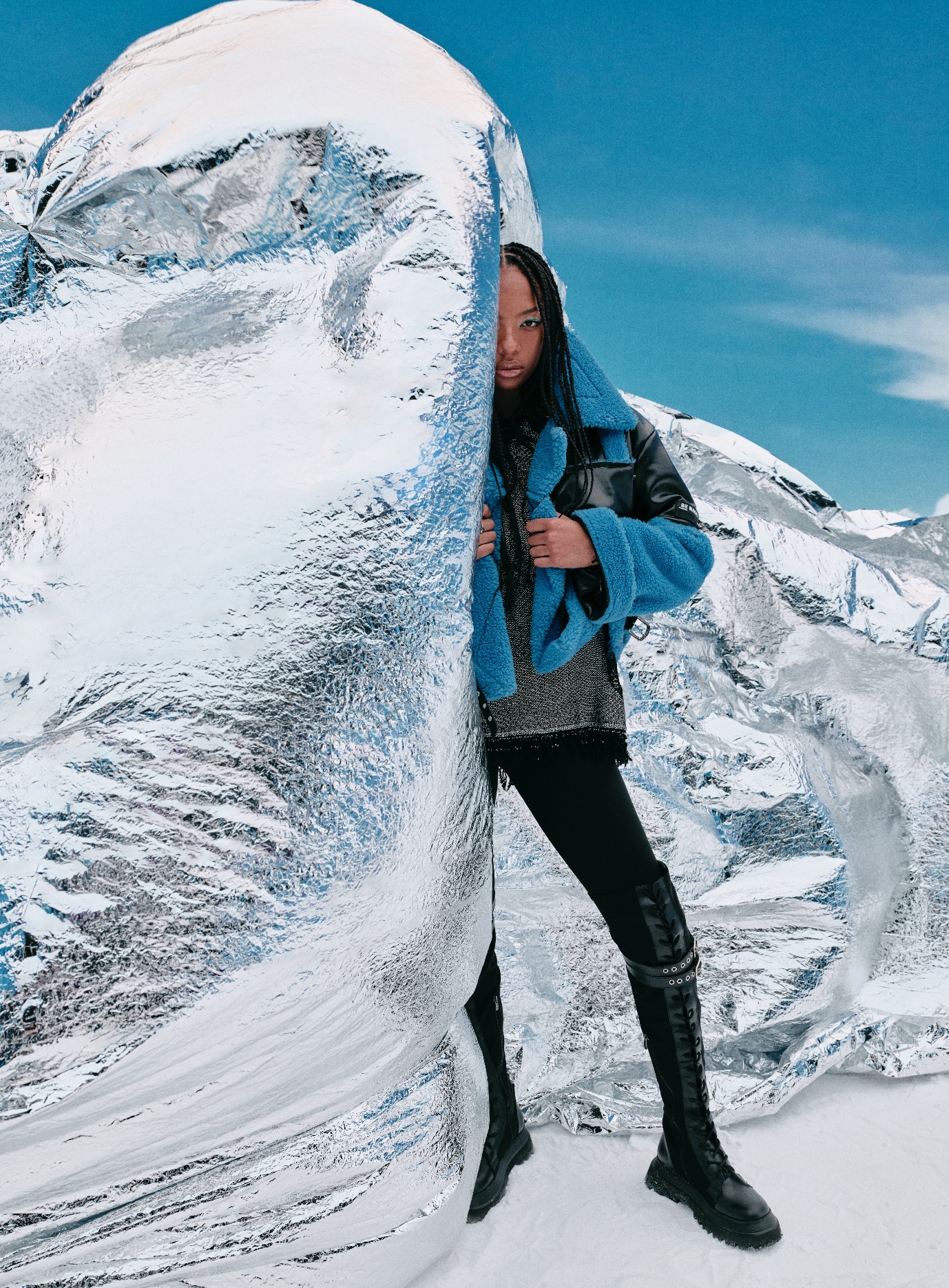 Annick Agbo for Vdr Campaign shooting news photo