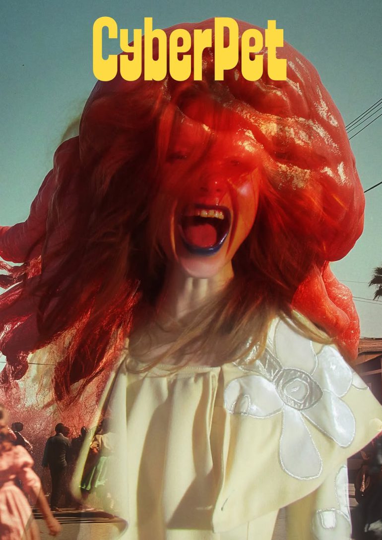 Beach editorial shell portrait